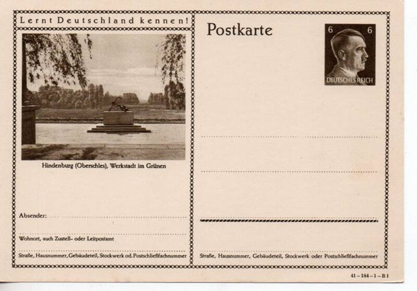 Deutsches Reich Bildpostkarte P304/ 41-184-1-B1 ungebraucht/ *