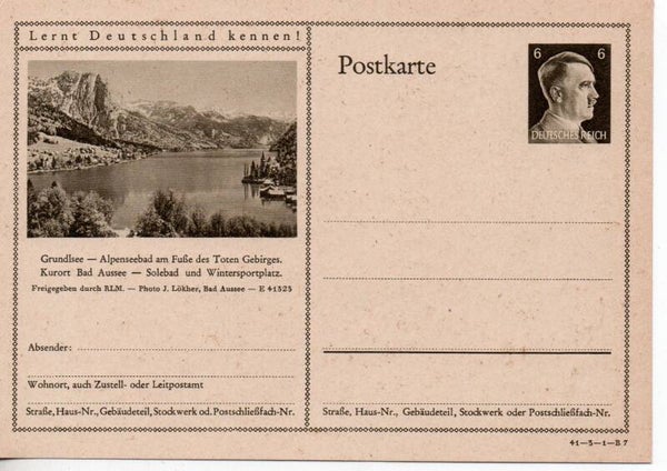 Deutsches Reich Bildpostkarte P305/ 41-3-1-B7 ungebraucht/ *