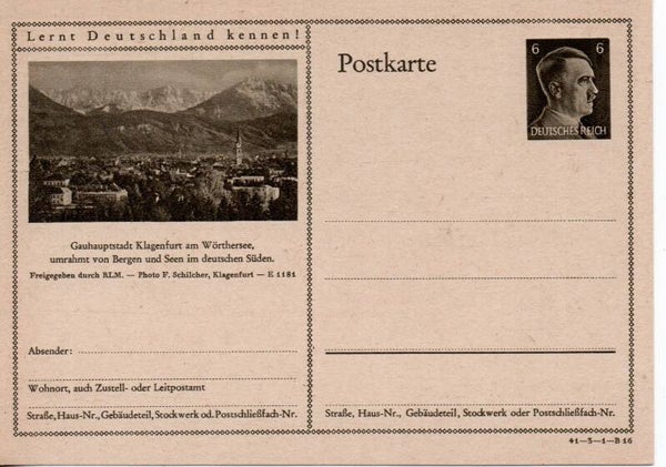 Deutsches Reich Bildpostkarte P305/ 41-3-1-B16 ungebraucht/ *
