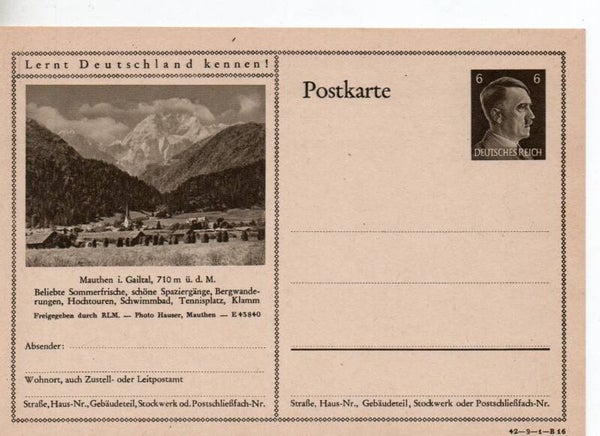 Deutsches Reich Bildpostkarte P305/ 42-9-1-B16 ungebraucht/ *