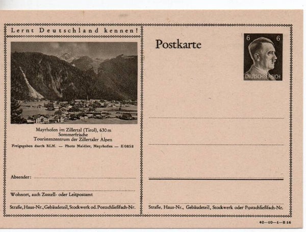 Deutsches Reich Bildpostkarte P305/ 42-10-1-B16 ungebraucht/ *
