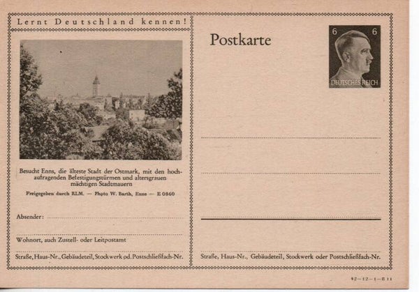 Deutsches Reich Bildpostkarte P305/ 42-12-1-B11 ungebraucht/ *