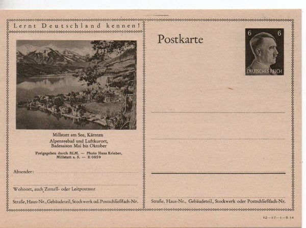 Deutsches Reich Bildpostkarte P305/ 42-12-1-B18 ungebraucht/ *