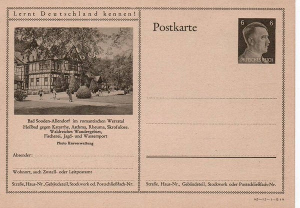 Deutsches Reich Bildpostkarte P305/ 42-12-1-B19 ungebraucht/ *