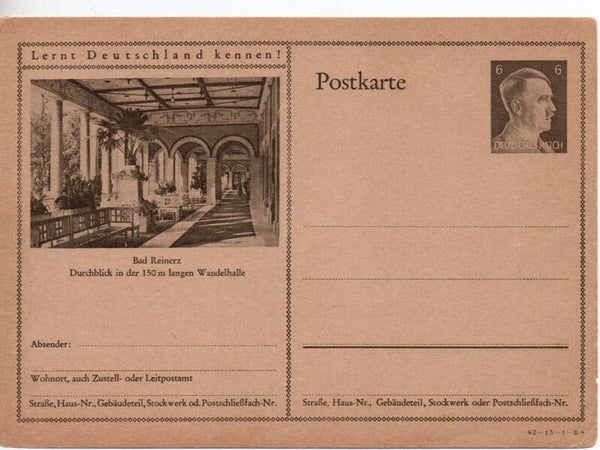Deutsches Reich Bildpostkarte P305/ 42-13-1-B4 ungebraucht/ *