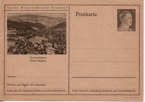 Deutsches Reich Bildpostkarte P305/ 42-13-1-B3 ungebraucht/ *
