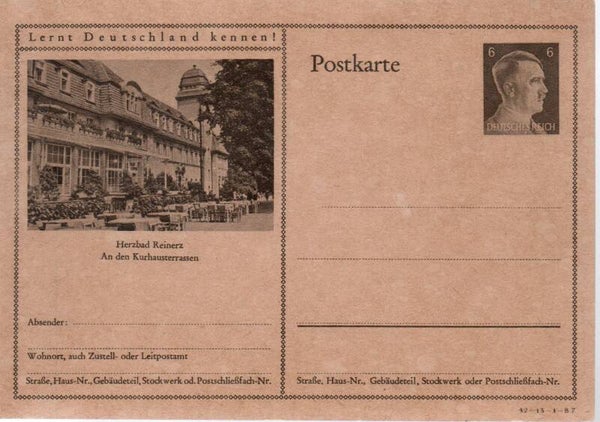 Deutsches Reich Bildpostkarte P305/ 42-13-1-B7 ungebraucht/ *