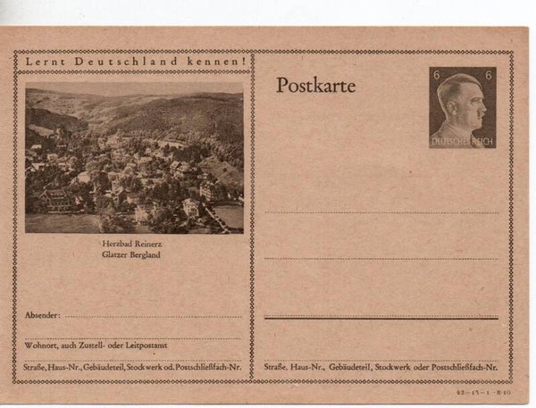 Deutsches Reich Bildpostkarte P305/ 42-13-1-B10 ungebraucht/ *