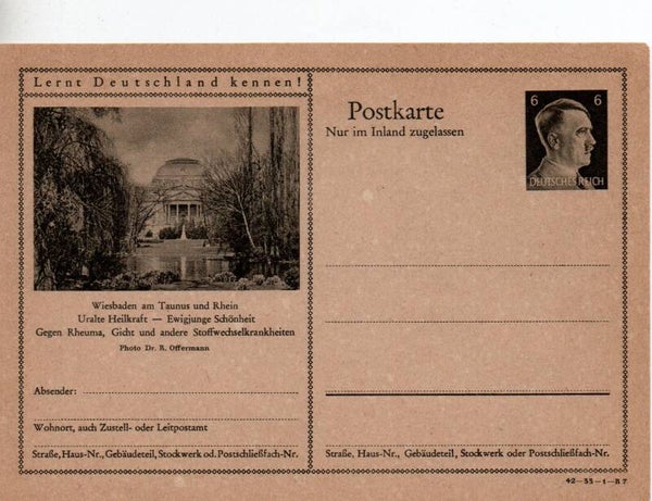 Deutsches Reich Bildpostkarte P307/ 42-33-1-B7 ungebraucht/ *