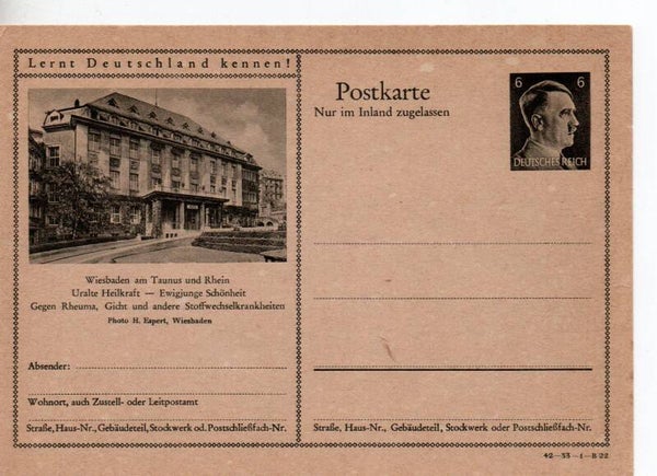 Deutsches Reich Bildpostkarte P307/ 42-33-1-B22 ungebraucht/ *