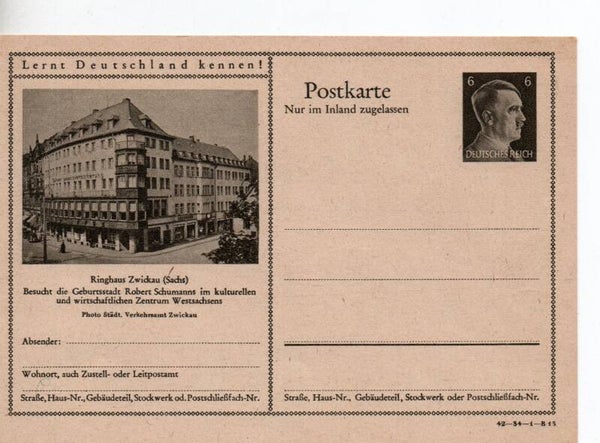 Deutsches Reich Bildpostkarte P307/ 42-34-1-B15 ungebraucht/ *