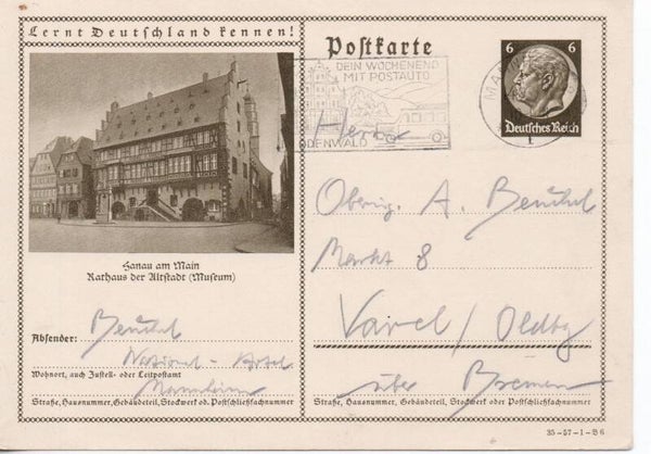 Deutsches Reich Bildpostkarte P236/ 35-57-1-B6 mit SST gelaufen/ o