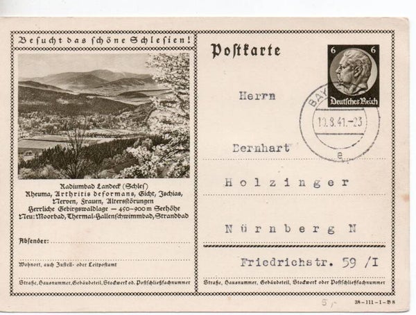 Deutsches Reich Bildpostkarte P236/ 38-111-1-B8 gelaufen/ o