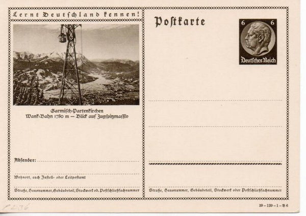Deutsches Reich Bildpostkarte P236/ 39-139-1-B6 ungebraucht/ *