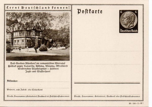 Deutsches Reich Bildpostkarte P236/ 39-148-1-B7 ungebraucht/ *