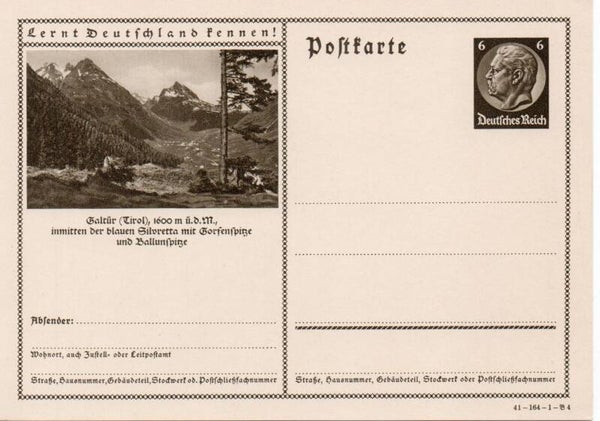 Deutsches Reich Bildpostkarte P236/ 41-164-1-B4 ungebraucht/ *