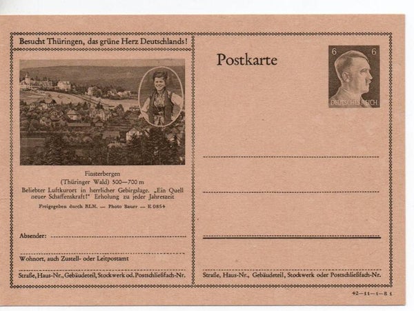 Deutsches Reich Bildpostkarte P305/ 42-11-1-B1 ungebraucht/ *