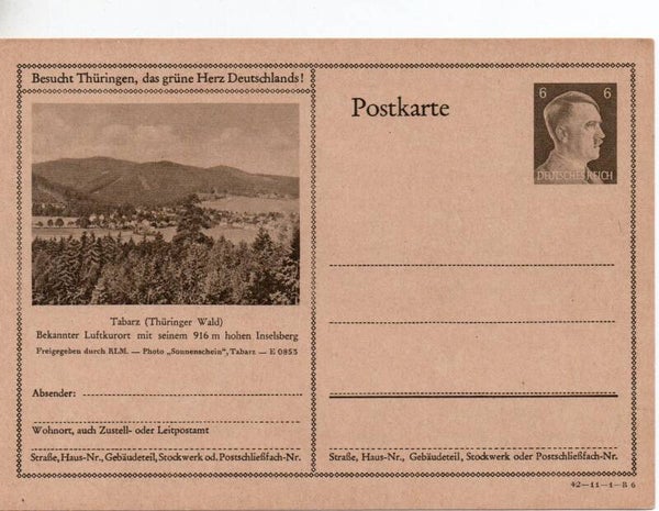 Deutsches Reich Bildpostkarte P305/ 42-11-1-B6 ungebraucht/ *