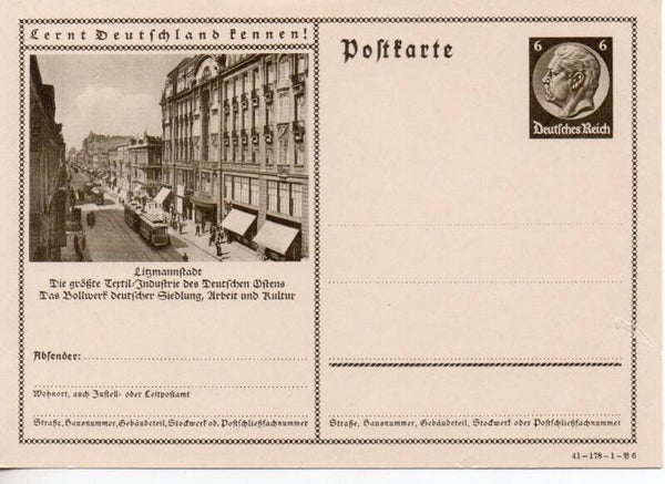 Deutsches Reich Bildpostkarte P236/ 41-178-1-B6 ungebraucht/ *