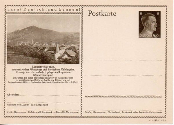 Deutsches Reich Bildpostkarte P304/ 41-187-1-B2 ungebraucht/ *