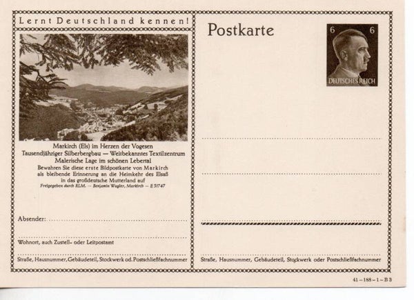Deutsches Reich Bildpostkarte P304/ 41-188-1-B3 ungebraucht/ *