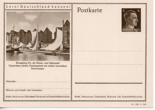 Deutsches Reich Bildpostkarte P304/ 41-188-1-B8 ungebraucht/ *