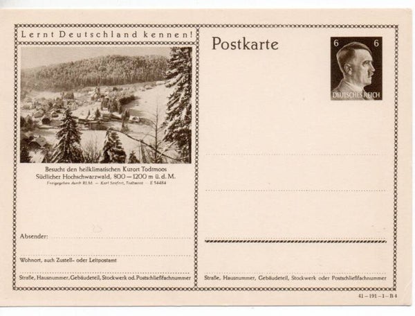 Deutsches Reich Bildpostkarte P304/ 41-191-1-B4 ungebraucht/ *