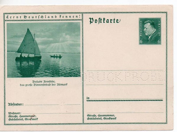 Deutsches Reich Bildpostkarte P201/ 01 Druckprobe ungebraucht/ *