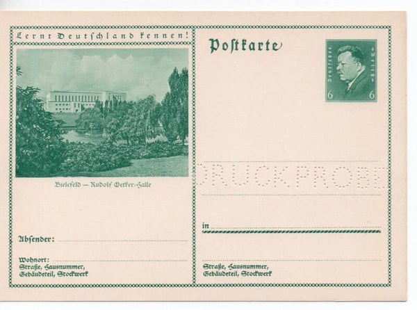 Deutsches Reich Bildpostkarte P202/ 02 Druckprobe ungebraucht/ *
