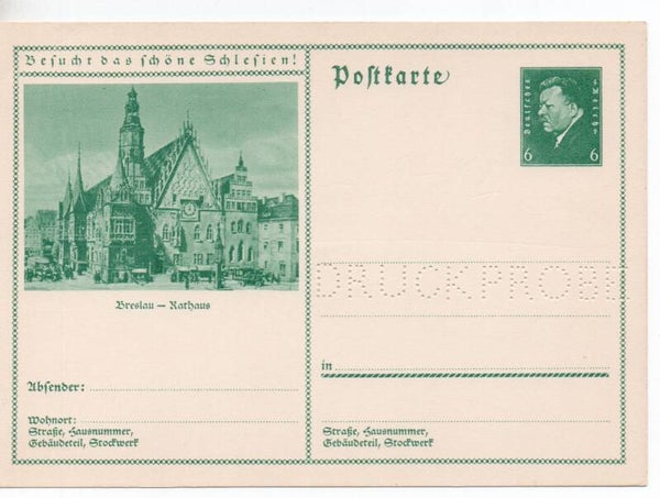 Deutsches Reich Bildpostkarte P202/ 05 Druckprobe ungebraucht/ *