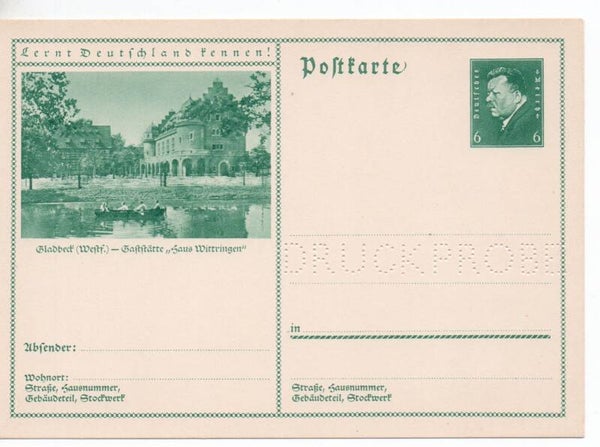 Deutsches Reich Bildpostkarte P202/ 015 Druckprobe ungebraucht/ *