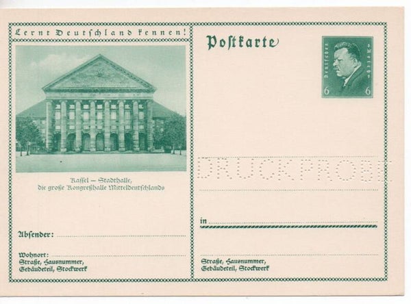 Deutsches Reich Bildpostkarte P202/ 025 Druckprobe ungebraucht/ *