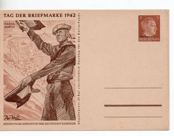 Deutsches Reich Ostland Ganzsache Nr. P3a/ 03 ungebraucht/ *