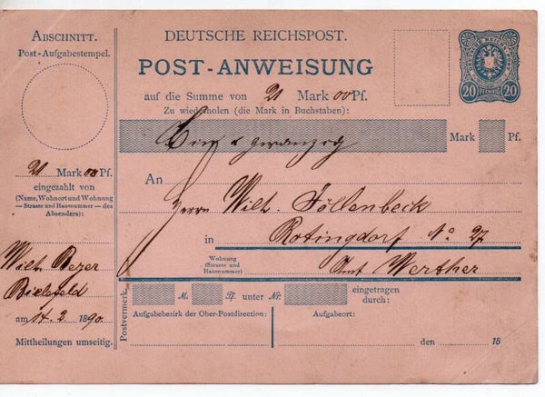 Deutsches Reich Ganzsache Nr. A66 gelaufen/ o