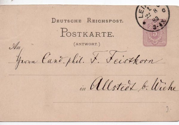Deutsches Reich Ganzsache Nr. P11A gelaufen/ o