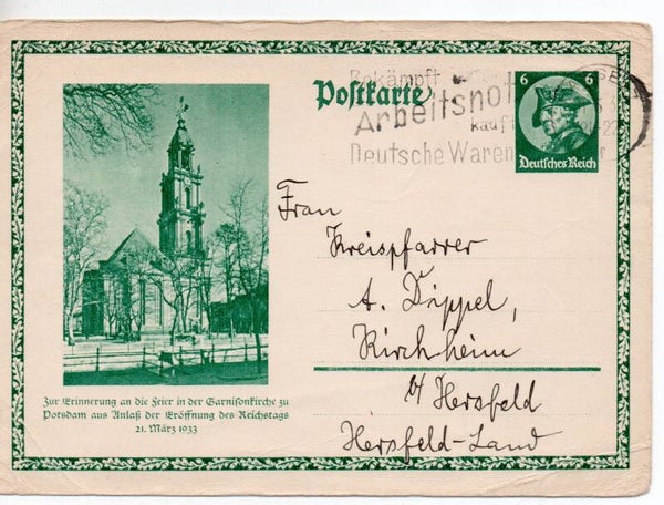 Deutsches Reich Ganzsache P248 gelaufen/ o