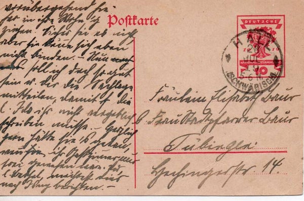 Deutsches Reich Ganzsache P115 gelaufen/ o