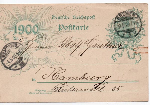 Deutsches Reich Ganzsache P43 IIAae gelaufen/ o