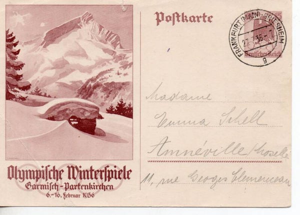 Deutsches Reich Ganzsache P258 gelaufen/ o