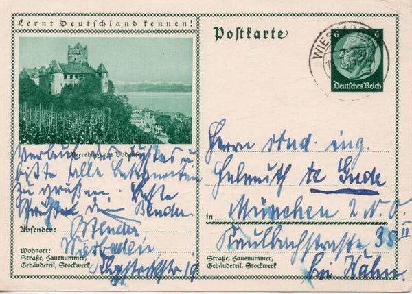 Deutsches Reich Bildpostkarte P221/ 054 gelaufen/ o