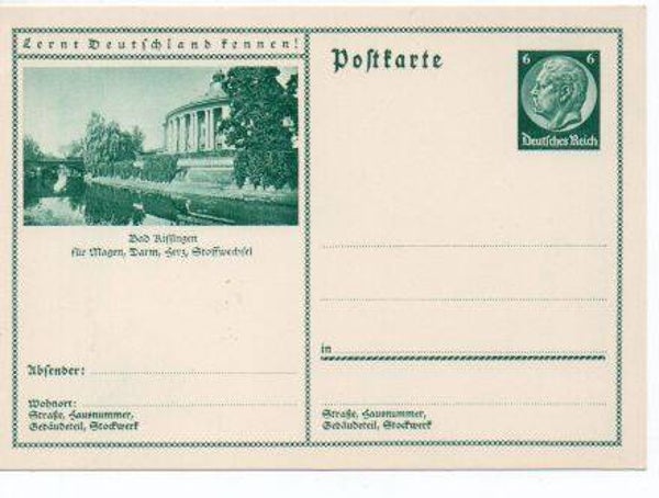 d440-Deutsches Reich Bildpostkarte P232/ 061 ungebraucht/ *