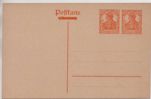 Deutsches Reich Ganzsache P119 ungebraucht/ *