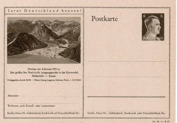 Deutsches Reich Bildpostkarte P305/ 41-2-1-B13 ungebraucht/ *