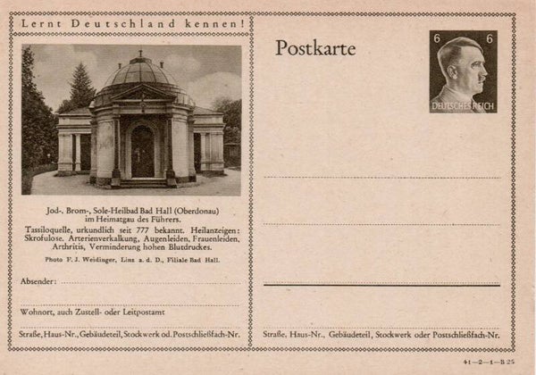 Deutsches Reich Bildpostkarte P305/ 41-2-1-B25 ungebraucht/ *