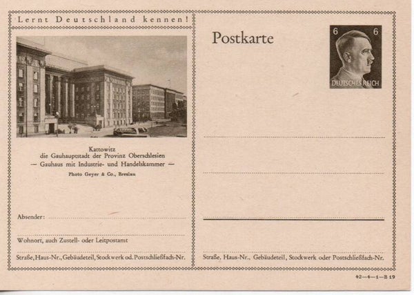 Deutsches Reich Bildpostkarte P305/ 42-4-1-B19 ungebraucht/ *