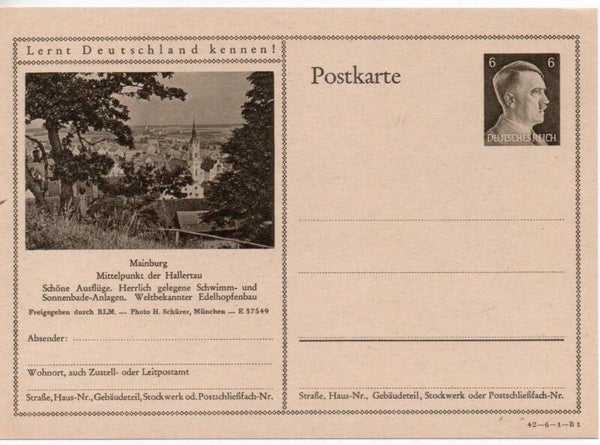 Deutsches Reich Bildpostkarte P305/ 42-6-1-B1 ungebraucht/ *