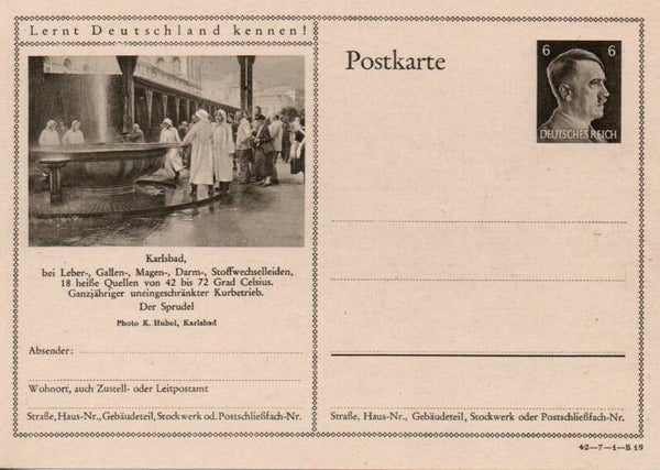 Deutsches Reich Bildpostkarte P305/ 42-7-1-B19 ungebraucht/ *