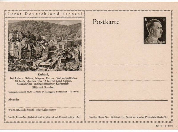 Deutsches Reich Bildpostkarte P305/ 42-7-1-B25 ungebraucht/ *