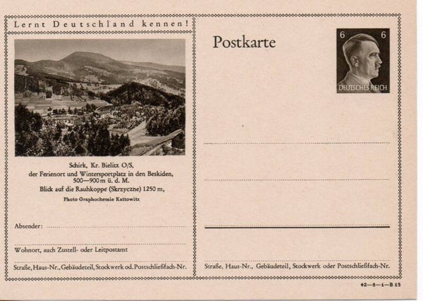 Deutsches Reich Bildpostkarte P305/ 42-8-1-B13 ungebraucht/ *