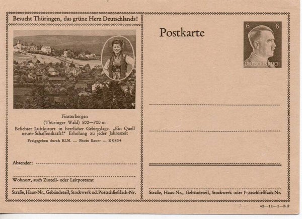 Deutsches Reich Bildpostkarte P305/ 42-11-1-B2 ungebraucht/ *